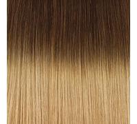 GLOBAL EXTEND® Bond Extensions, 100% Real Hair, Double Drawn, Various Lengths, Reusable, Versatility in Styling, Wide Choice of Colours (45 cm, 06/20 Ombre)