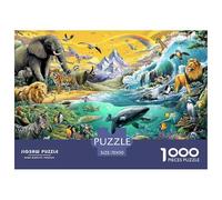 Global Fauna 1000 Piece Jigsaw Puzzle for Adults And Kids-Challenging Hard Puzzle Game,Home Decoration & Family Fun 70x50cm/1000pcs