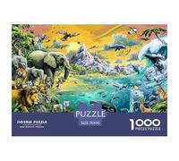 Global Fauna Jigsaw Puzzle 1000 Piece, Impossible Puzzle, Family Activity Puzzles, Challenging Toy for Adults And Kids 70x50cm/1000pcs