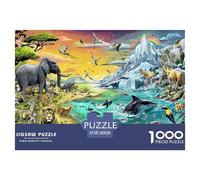 Global Fauna Puzzle 1000 Pcs Jigsaw Puzzle Challenge Paper Eco-friendly Puzzle for Adults & for Age 12 And Up 38x26cm/1000pcs