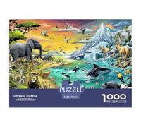Global Fauna Puzzle 1000-Piece for Adults And Kids, Difficult Jigsaw Puzzle, Challenging & Relaxing Gift 70x50cm/1000pcs