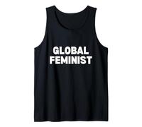 Global Feminist Empower Women Equality Diversity Activist Tank Top