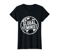 Global Feminist Stamp Funny Logo Sisterhood Freedom Rights T-Shirt