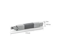 GLOBAL Flexible connector for Noa HV track system, grey