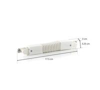 GLOBAL Flexible connector for Noa HV track system, white