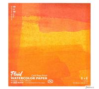 Global : Fluid Easy Block : Watercolour Paper : 300gsm : 8x8in (Apx.20x20cm) ...