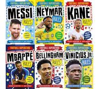 Global Football Superstars Collection: Messi, Neymar, Kane, Mbappé, Bellingham & Vinicius Jr - Six Inspiring Biographies of the World's Best Players (6-Book Set)