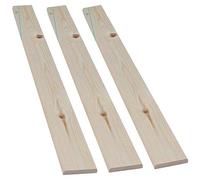 Global Furnishing Replacement Bed Slats - Solid Pine Wooden Flat Bed Slats Available (2, 4FT Small Double = 121.5cm)