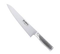 Global G 16 Chefs Knife 25.5cm | Ergonomic handle provides a secure grip, reducing fatigue during heavy prep work in busy professional kitchens.