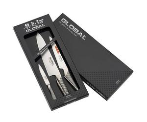 Global G-21138 3 Piece Kitchen Knife Set