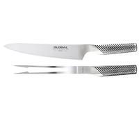 Global G-313 Knives Carving Set (G-3,G-13) 2 Pc, Stainless_Steel, Silver