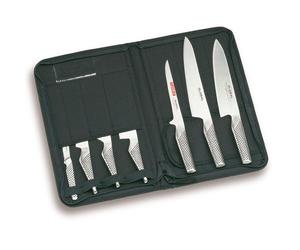 Global G-666/KA 8 Piece Knife Case Set