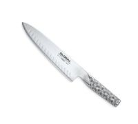 Global G-77 Cook's Knife 20cm Fluted Blade, Versatile Japanese Kitchen Knife, Premium All Stainless Steel Design