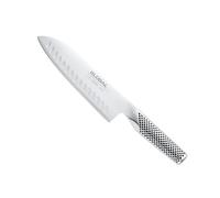 Global G-80 Santoku Knife 18cm Fluted Blade, Versatile Japanese Chef’s Knife for Cooking, Chopping & Slicing, Premium All Stainless Steel Sharp Cook’s Knife, All Purpose Kitchen Knife Made in Japan
