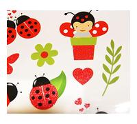GLOBAL GIFT Temporary Tattoos - Ladybirds - Glitter