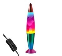 Global Gizmos 16” Rainbow Lava Lamp, 40cm Tall