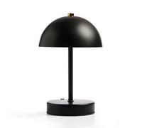 Global Gizmos 25Cm Mushroom Table Lamp - Black