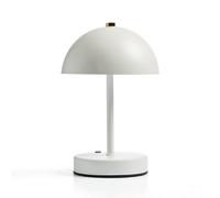 Global Gizmos 25Cm Mushroom Table Lamp - White