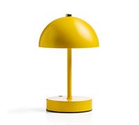 Global Gizmos 25Cm Mushroom Table Lamp - Yellow