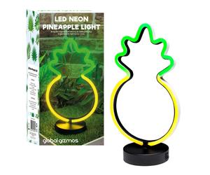 Global Gizmos 40690 30cm Retro LED Neon Light / Pineapple Shape