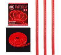 Global Gizmos 47510 5 Metre LED Strip Lights / Flexible Rope Lights / Neon Style Glow / Great for Bedrooms & TV Backlight / Indoors or Outdoors / Red Colour