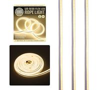 Global Gizmos 47530 5 Metre LED Strip Lights / Flexible Rope Lights / Neon Style Glow / Great for Bedrooms & TV Backlight / Indoors or Outdoors / Warm White Colour
