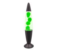 Global Gizmos 48819 Black and Green Lava Lamp / Black Base Colour / Retro Nostalgia / Relaxing Mood Light / 16 Inch Height