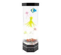 Global Gizmos 49049 Octopus Bubble Lamp/Relaxing Sea Life Sensory Light / 7 Changing Light Colours/Mood Light for Bedroom & More