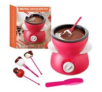 Global Gizmos 50980 Chocolate Melting Pot with Accessories | Table Top Fondue Machine | Birthday Party/Sleepover/BBQ | Dual Settings | 13cm x 13cm,