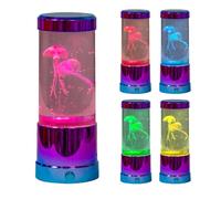 Global Gizmos 55219 Multi-Coloured Jellyfish Lamp/Colour Changing LEDs/Calming Sensory Light/USB or Battery Powered/Great for Kids & Adults