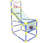 GLOBAL GIZMOS 55639 Arcade Basketball Stand - Blue & Yellow, Blue,Yellow,Red