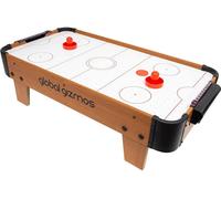 GLOBAL GIZMOS 55979 Table Top Air Hockey, White,Brown,Black