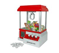 Global Gizmos Claw Machine/Vending Machine Toy Retro Arcade Claw Machine For Kids/Candy Grabber Machine/Battery Operated and Coins Included (26x35x19.5cm)