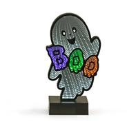 Global Gizmos Ghost Infinity Light/Double-Sided Halloween Mirror Light/Vibrant Colours/USB Operated Halloween Decoration / 28 x 14.5cm