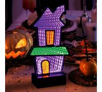 Global Gizmos Haunted House Halloween Light - Infinity Mirror Decoration
