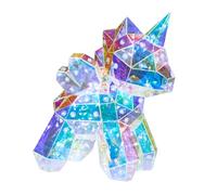 Global Gizmos Iridescent Unicorn Lights/White LED Light Colour/USB Powered/Bedside Night Light for Girls (25cm)