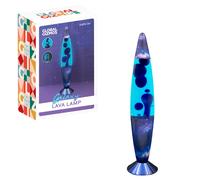 Global Gizmos Lava Lamp Rocket Galaxy Blue