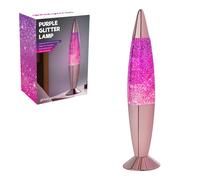 Global Gizmos Lava Lamp Rocket Glitter Pink/Purple/Rose Gold