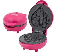 Global Gizmos Mini Heart-Shaped Waffle Maker - Pink