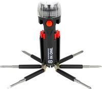 GLOBAL GIZMOS Multifunction 8-in-1 Screwdriver - Black