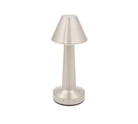 Global Gizmos Rechargeable Led Table Lamp - Silver