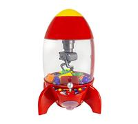 Global Gizmos Rocket Candy Grabber Machine Game ~ Red with Claw, Aliens ~ Toy, Kids ~50210