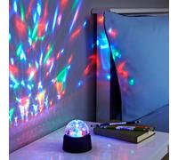 GLOBAL GIZMOS Table Lamp Crystal Starball Multicolour/Black