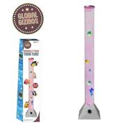 Global Gizmos Water Bubble Colour Changing Light With Fish Silver 90cm
