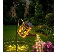 GLOBAL GOLDEN Solar Watering Can Light, LED Solar String Lights Waterproof Dual Mode Water Can Lights for Garden Patio Yard Pathway Lantern Plant Decoration (Rabbit)
