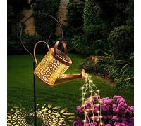 GLOBAL GOLDEN Solar Watering Can Light, Solar Garden Lights Outdoor Led Waterproof Fairy String Lights for Garden Patio Yard Pathway Lantern Decorations, Unique Gardening Birthday Gifts for Women Mum
