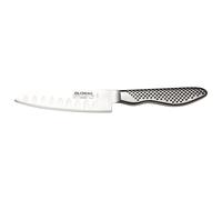Global GS-57 Fluted Santoku Knife 11cm Blade, Small Versatile Japanese Chef's Knife, Premium Quality All Stainless Steel Kitchen Blade