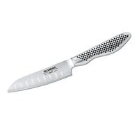 Global GS-57 Fluted Santoku Knife 11cm Blade, Small Versatile Japanese Kitchen Knife, Ultra Sharp Stainless Steel