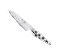 Global GS-90 Fluted Santoku Knife 13cm Blade, Small Versatile Japanese Kitchen Knife, Ultra Sharp Stainless Steel
