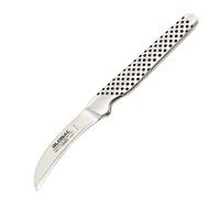 Global GSF Curved Peeling Knife 6cm Blade - Small Japanese Petty Knife for Peeling Vegetables & Fruit - Extremely Durable All Stainless Steel Design